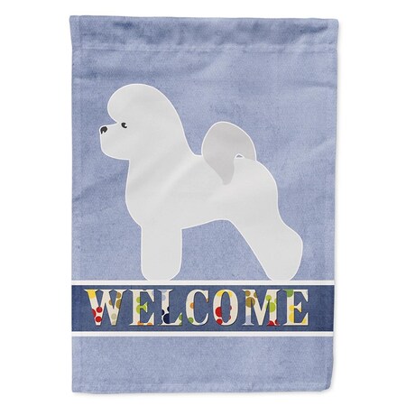 Carolines Treasures Bichon Frise Welcome Flag Canvas House Size BB5549CHF